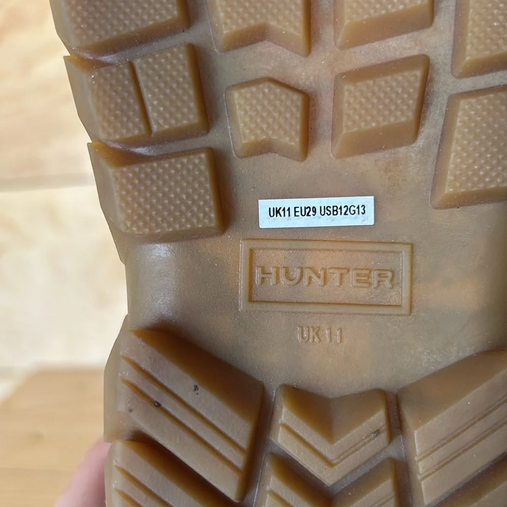 Hunter Black‎ and Tan Winter Boots